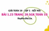 Bài 1.23 SGK Toán 10 tập 1 Kết nối tri thức